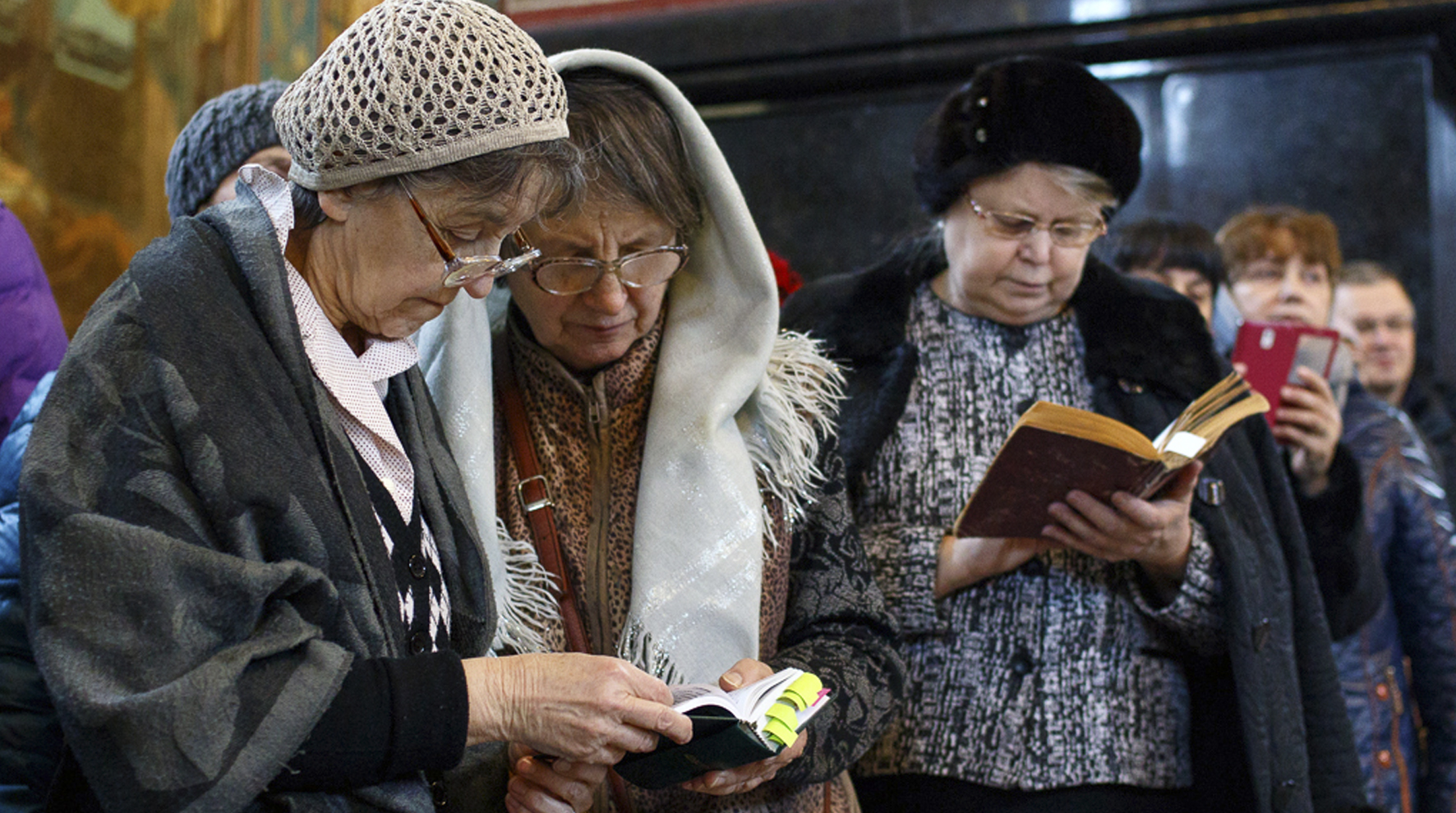 Соборное чтение Апокалипсиса св. Иоанна Богослова в Спасе на Крови.