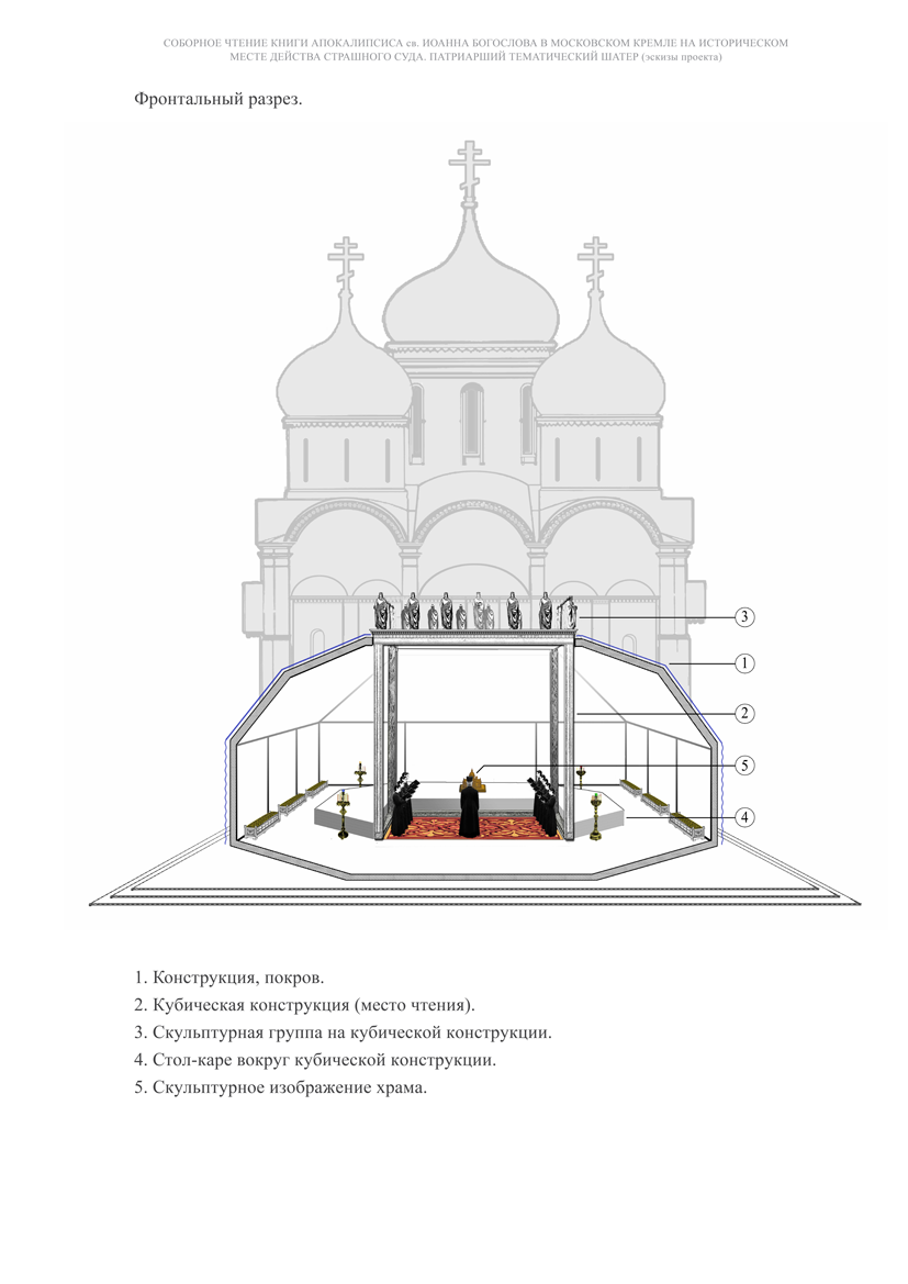 Патриарший тематический шатер (эскизы проекта)